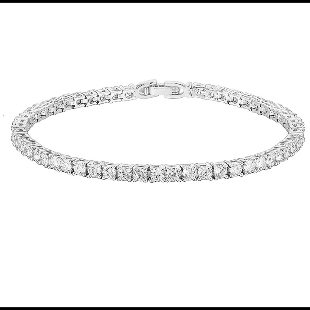14K Gold Plated Cubic Zirconia Tennis Bracelet